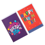 Birthday Greeting Card & Envelope, Bright Cards - Priced Each Copy